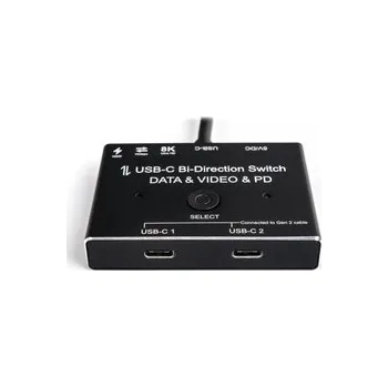 USB hub USB-C slučovač nebo rozbočovač 2x1 1x2 SPC-BID01
