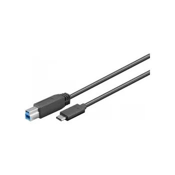 Datový kabel USB-C - USB typ B 3.0 kabel Goobay černý 1m