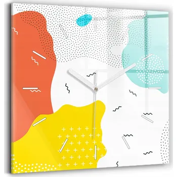 Hodiny Nástěnné hodiny Wallfluent bílé 30 cm