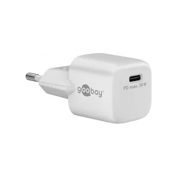 Goobay USB-C PD GaN 30W nástěnná nabíječka BÍLÁ