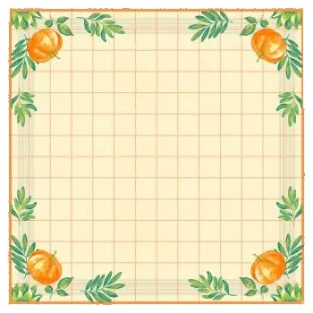 Jednorázový ubrus Ubrus 84 x 84 cm Dunisilk PUMPKIN SPICE - doprodej (20&nbsp;ks)