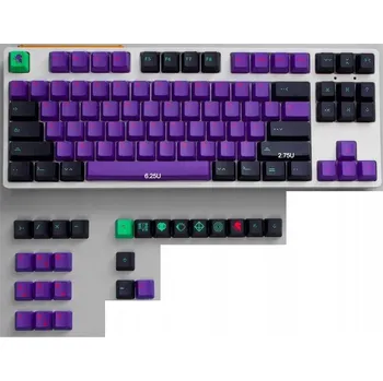 Klávesnice Klávesy pro mechanickou klávesnici PBT, profil Cherry, 129 ks, GMK Eva