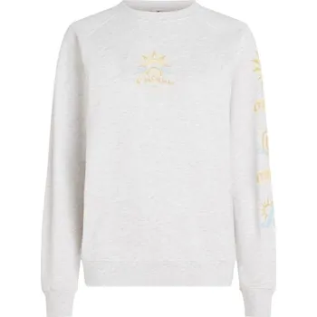 Dámské oblečení Dámská mikina O'Neill BEACH VINTAGE XL Šedá, Oranžová, Světle modrá