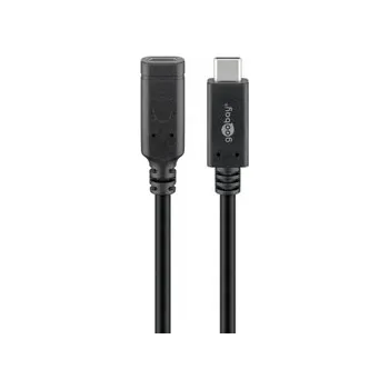 Datový kabel USB-C 3.2 Gen2 10Gb/s 60W prodlužovací kabel Goobay 1m