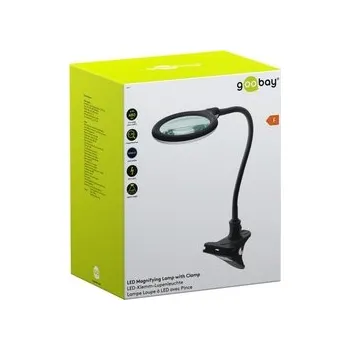 Stojací lampa Kosmetická lampa s lupou 6W 480lm 1,75x Goobay klip