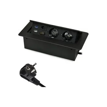 Elektrická zásuvka Spacetronik SPS-D26B otevírací zásuvka na desku