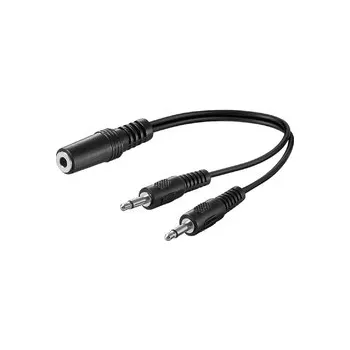 Audio kabel Audio adaptér 1x GN - 2x WT jack 3,5mm 20cm Goobay