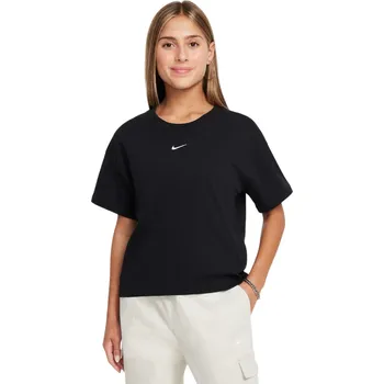 Pánské tričko Dětské tričko s krátkým rukávem Nike G NSW TEE BOXY ESSENTIAL LBR černé FZ5559-010 - M | UK 8 | US 10,5