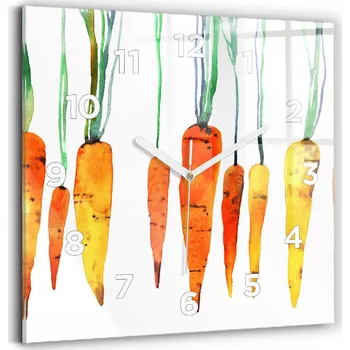 Hodiny Nástěnné hodiny Wallfluent oranžové 30 cm