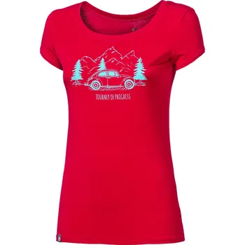 Dámské tričko Dámské bambusové triko PROGRESS Liberta Beetle vínová Velikost: XXL