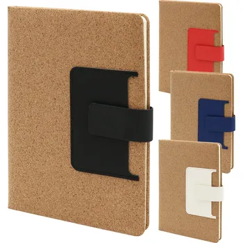 Blok Záznamová kniha A5 /100 listů, polstrovaný PU obal (kapsa mix barev) korkový design 551303