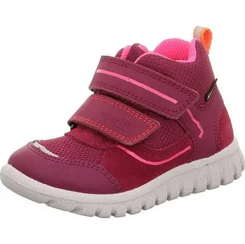 Dívčí tenisky SUPERFIT dívčí kotníkové tenisky Sport7 Mini 1-006189-5000-1 červená/růžová GORETEX 25