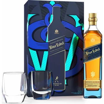 Whisky Johnnie Walker Blue Label (0,7l) v dárkové krabičce se skleničkami