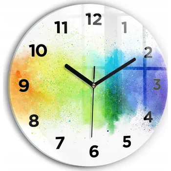Hodiny Nástěnné hodiny Wallfluente vícebarevné 30 cm