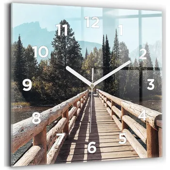 Hodiny Nástěnné hodiny Wallfluent černé 30 cm