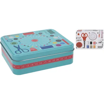 Organizér galanterie Sada na šití v boxu 92 ks