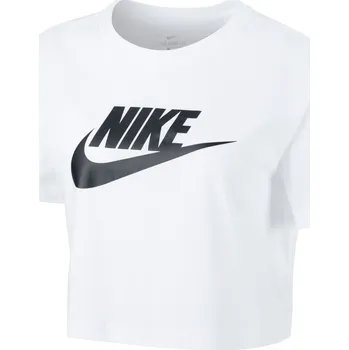Dámské tričko Dámské tričko s krátkým rukávem Nike NSW TEE ESSNTL CRP ICN FTRA W bílé BV6175-100 - L | UK 11 | US 12