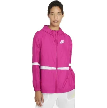 Dámská větrovka Dámská bunda na volný čas Nike NSW RPL ESSNTL WVN JKT W růžová AJ2982-615 - XS | UK 6,5 | US 9