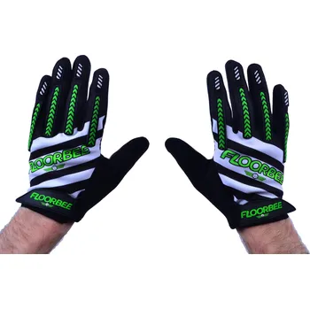 Florbalový chránič FLOORBEE Stronghold 2.0 Florbalové brankářské rukavice XXXS, černá / bílá