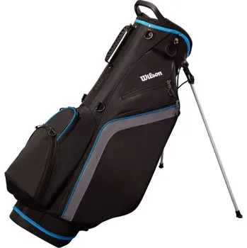 Míčový sport WILSON Lite 3 stand bag černo-modrý + Dárková krabička týček