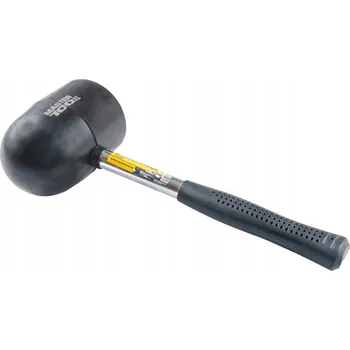 Kladivo Kladivo pryžové černá 90 mm 1250 g kovová rukojeť, půlkruhová hlava