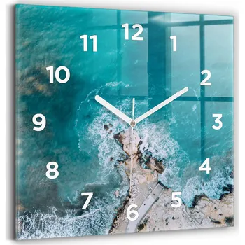 Hodiny Nástěnné hodiny Wallfluent modré 30 cm