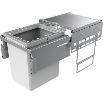 Odpadkový koš Cox® Base 460 R/450-1, odpadkový koš pro čelní výsuv, světle šedá, V 460mm