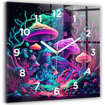 Hodiny Nástěnné hodiny Wallfluent černé 30 cm