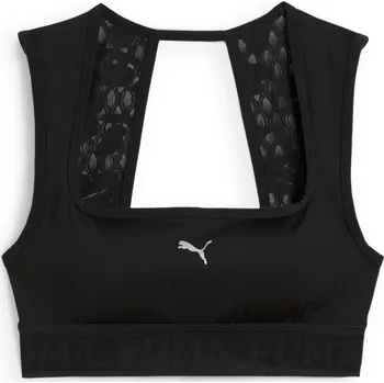 Podprsenka Dámská sportovní podprsenka s výztuží Puma MOVE LACE BRA W černá 526783-01 - XS | UK 4 | US 6,5