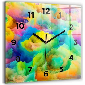 Hodiny Nástěnné hodiny Wallfluent černé 30 cm