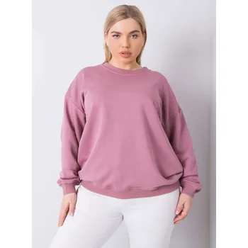 Dámská mikina Růžová dámská mikina bez kapuce RV-BL-6316.16X-pink Velikost: 3XL