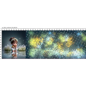 Panel - Úplet Holčička a pampelišky 60x175