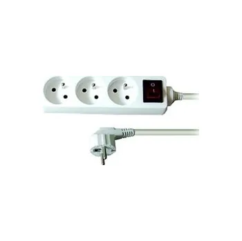 Prodlužovací kabel kabel prodlužovací 5m/3 zásuvky/vypínač