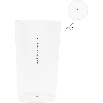 Žertovný předmět Bastion Collections Sklenka Tumbl L - Cherish every day, 450ml
