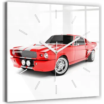 Hodiny Nástěnné hodiny Wallfluent červené 30 cm