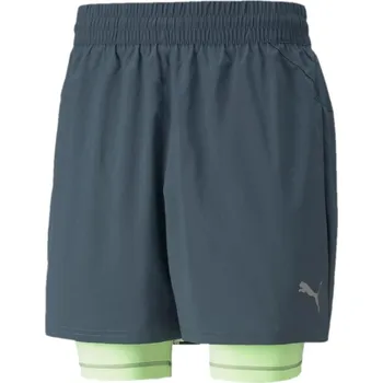 Pánské kraťasy Pánské sportovní kraťasy Puma RUN 2IN1 5" SHORT šedé 521049-42 - XXL | UK 10 | US 11