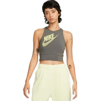 Dámské tílko Nike NSW TANK TOP DNC W šedé DZ4607-068 - XS | UK 5,5 | US 6
