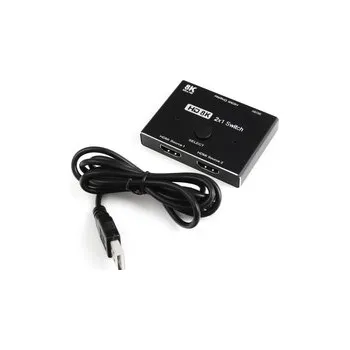 Video kabel HDMI slučovač 2x1 SPH-S1023 8K 60Hz