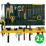 ArtPlast Plastová dílenská stěna na nářadí s policí s 50 háčky na nářadí