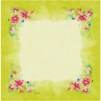 Papírový ubrousek Ubrus 84 x 84 cm Dunisilk Garden Joy (20&nbsp;ks)