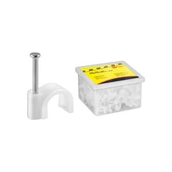 kabelová chránička Držák kabelu Flop kulatý 14mm 100ks Goobay