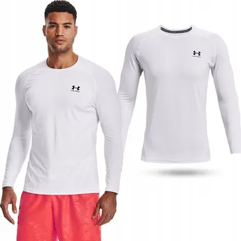 Tréninkové tričko s dlouhým rukávem Under Armour XL bílé