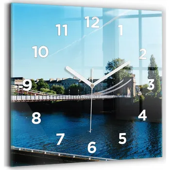 Hodiny Nástěnné hodiny Wallfluent modré 30 cm