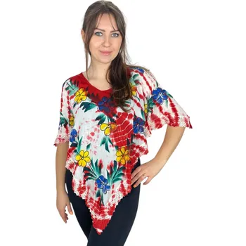 Dámská halenka Batikovaná halenka červená