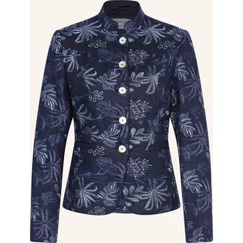 Dámský blejzr White Label Dámská Lněná Kazajka, tmavě modrá, 34