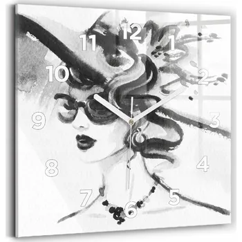 Hodiny Nástěnné hodiny Wallfluent černé 30 cm