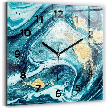 Hodiny Nástěnné hodiny Wallfluent modré 30 cm