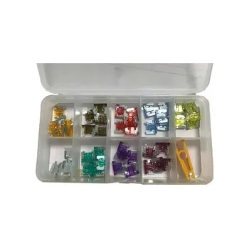 Autopojistky Sada autopojistek mini nízkoprofilových 11x9mm 5-40A, celkem 45ks