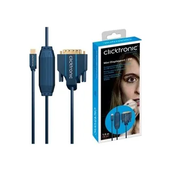 Video kabel CICKTRONIC DisplayPort DP mini - DVI-D kabel 1m