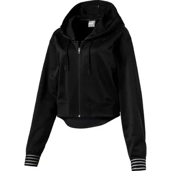 Dámská mikina Dámská rozepínací mikina Puma FUSION FZ HOODED JACKET W černá 850142-01 - L | UK 6,5 | US 9